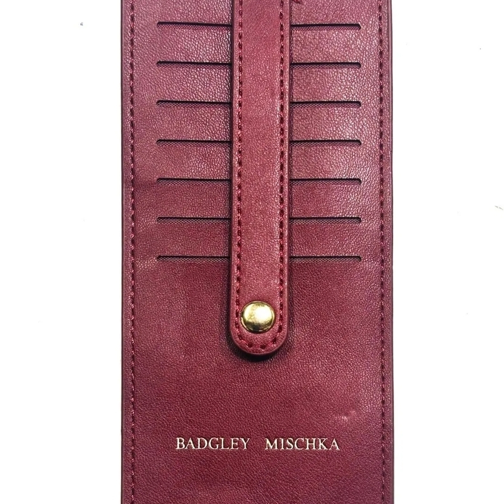 ‼️2 For $10‼️ NWT Badgley Mischka Wine Card Holder with Gold Detail